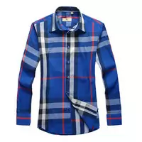 hommes chemise burberry acheter coton shirt london l bleu
